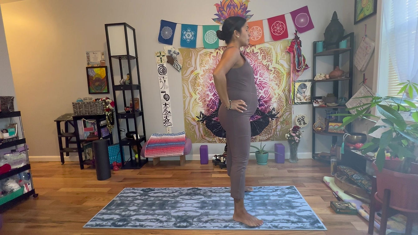 Morning Prenatal Yoga Stretch